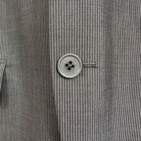 Matinique Men’s 40R Wool Pinstripe Grey Suit Jacket Sports Coat Blazer Formal - Picture 11 of 11